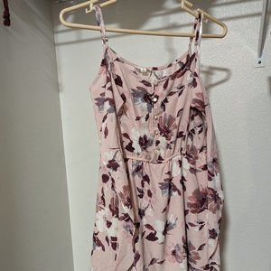 EUC Mauve Pink Floral A-line Dress